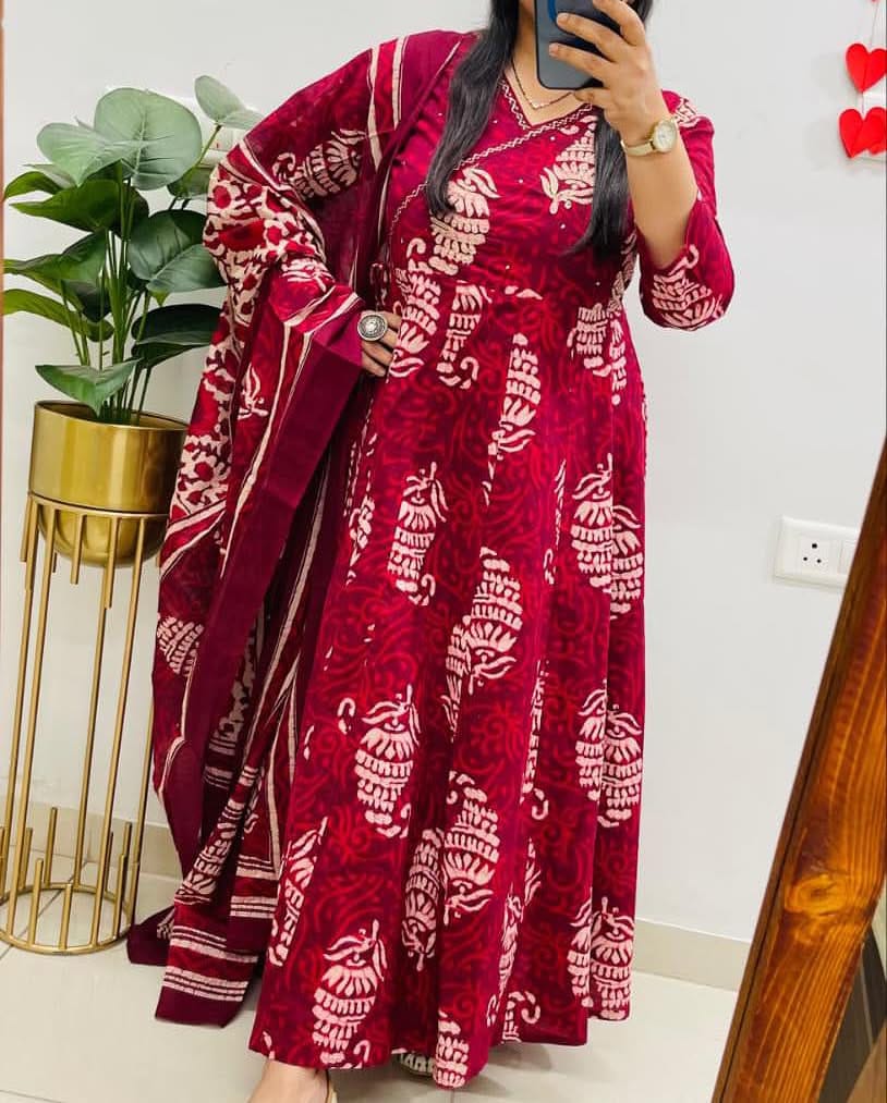 KALAMKARI BLOCK PRINT SUIT