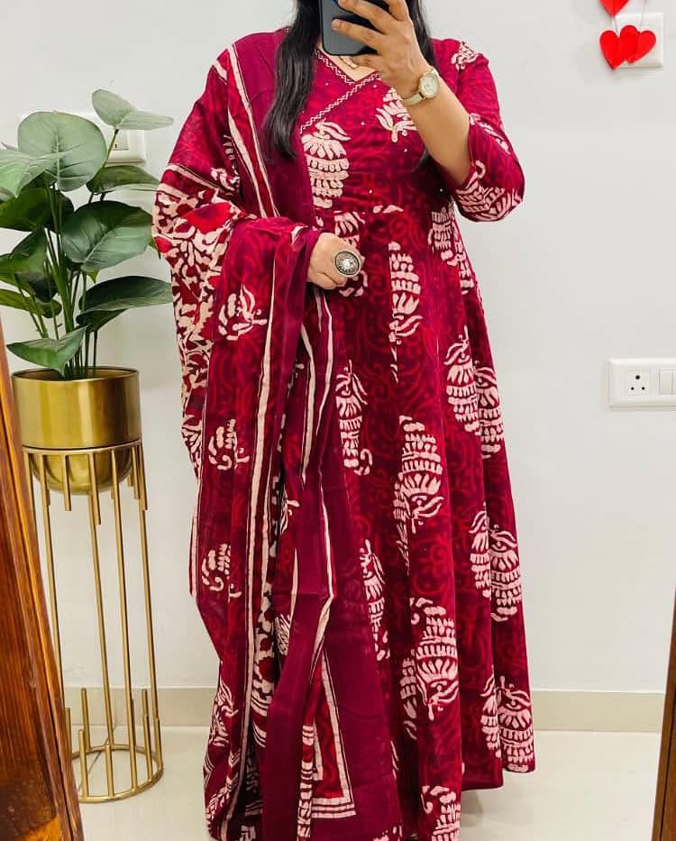 KALAMKARI BLOCK PRINT SUIT
