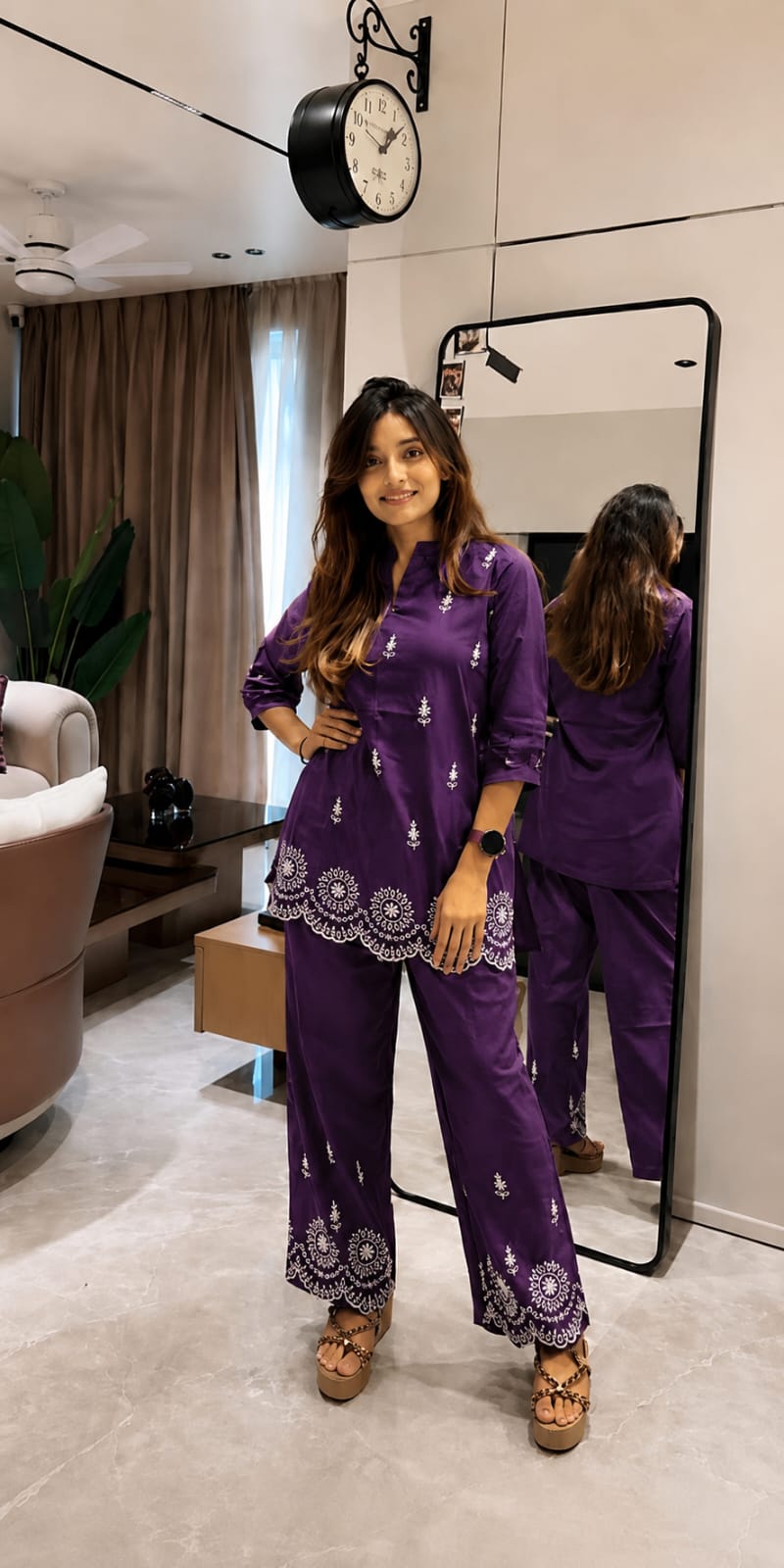 Embroidery Co-ord Set