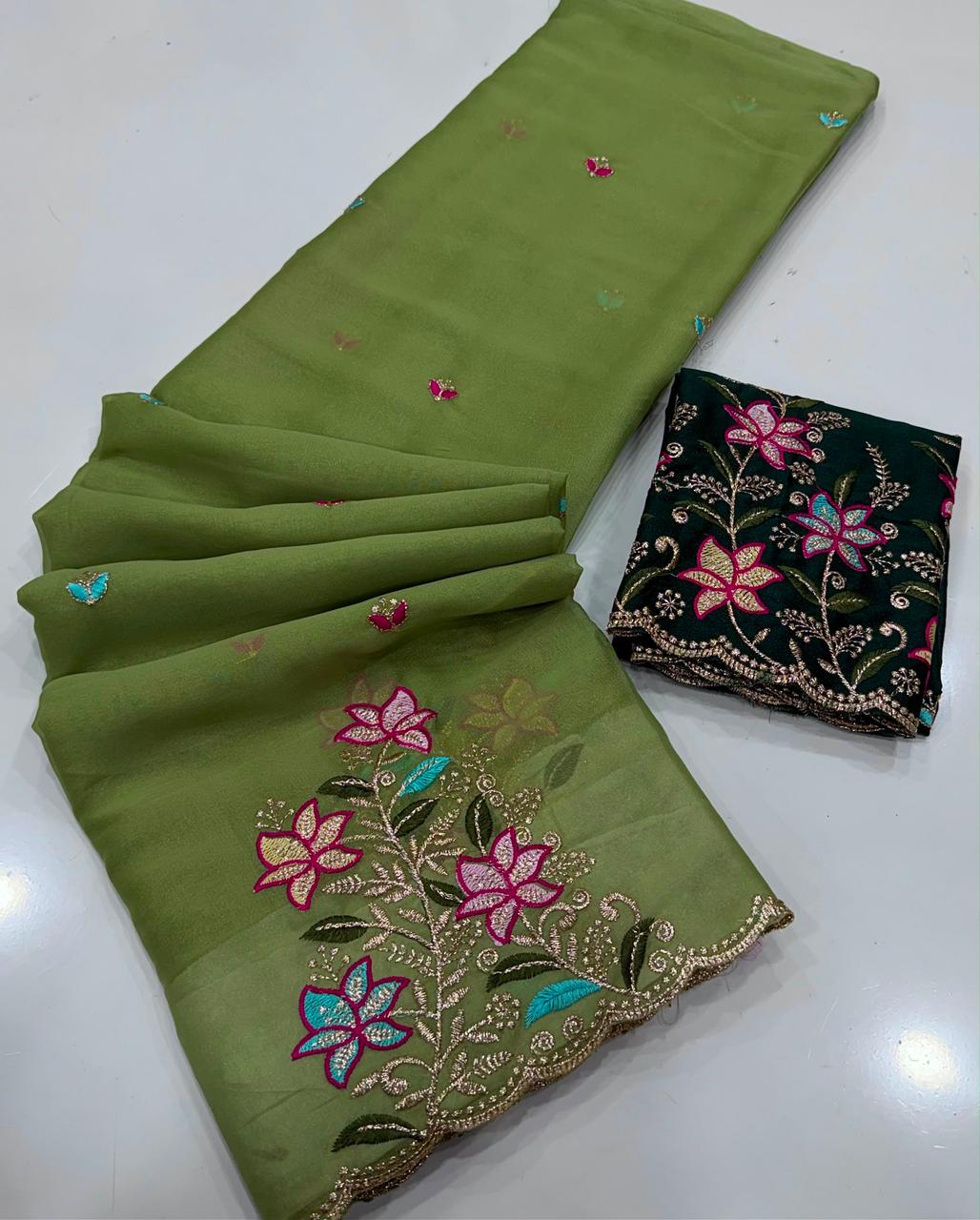 Georgette silk