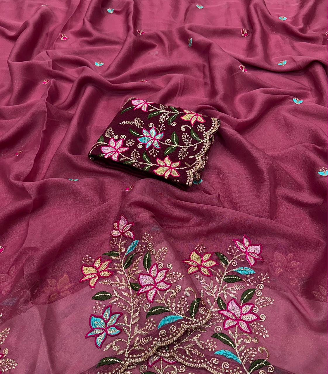 Georgette silk
