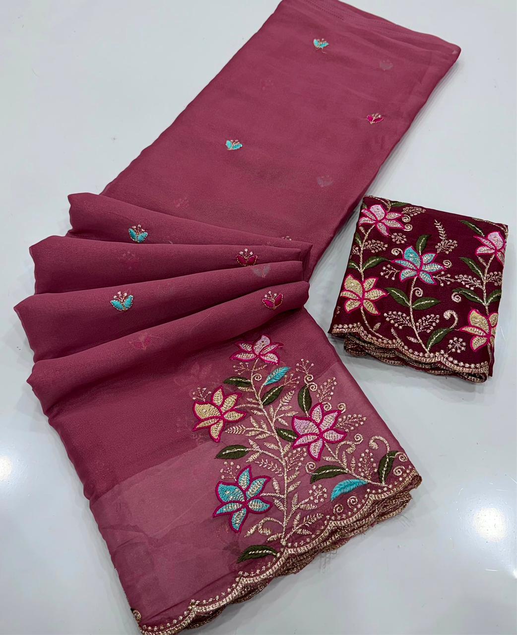 Georgette silk