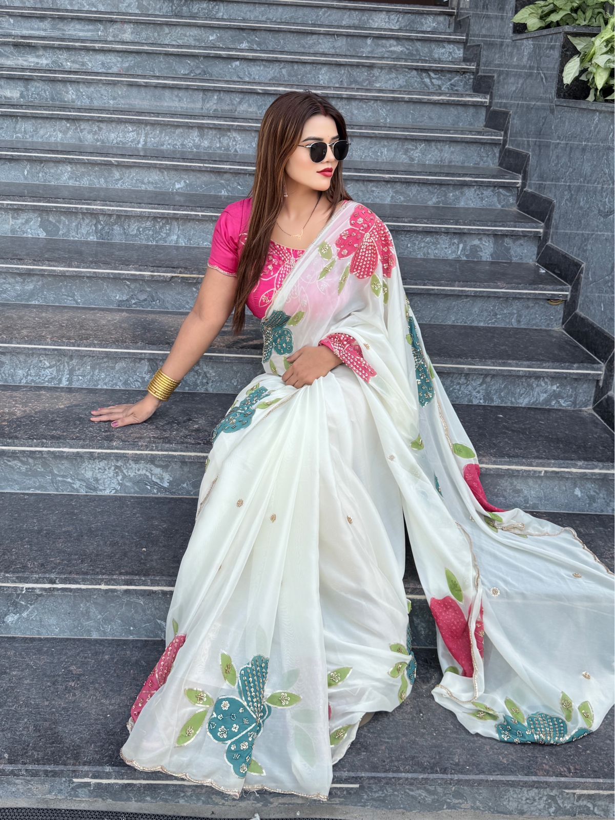 Heavy Rangoli Silks