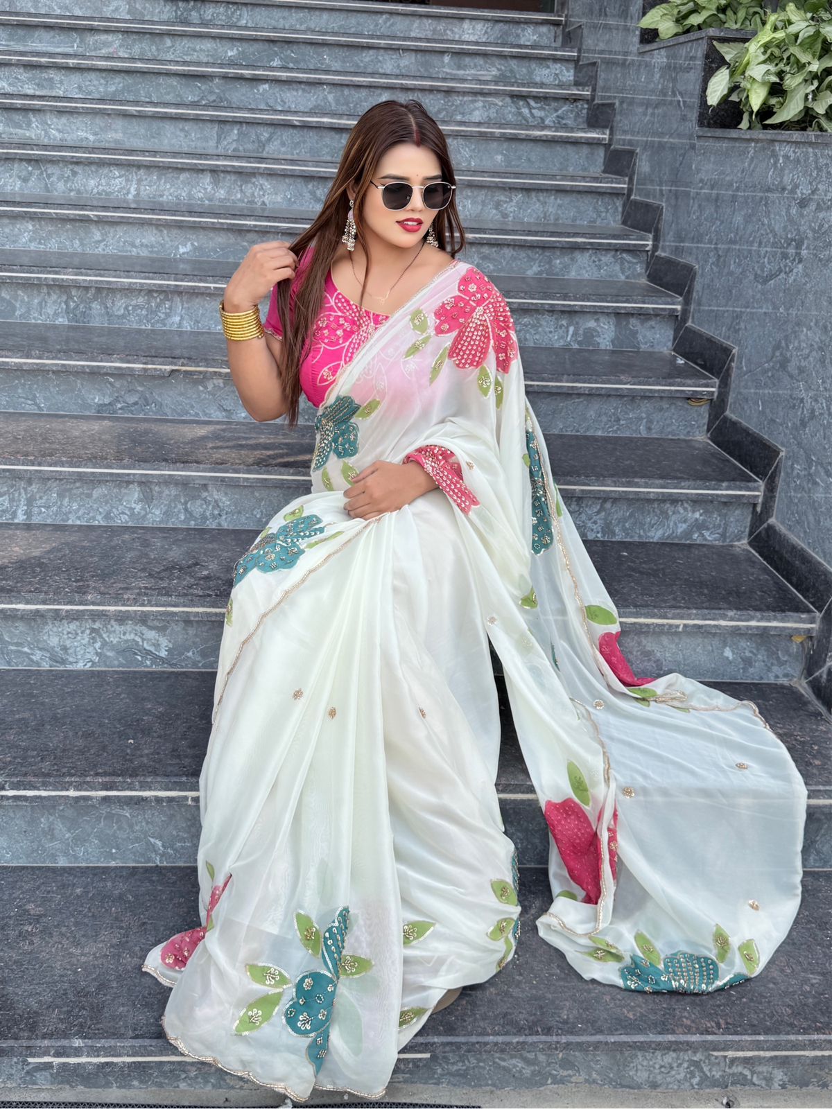 Heavy Rangoli Silks