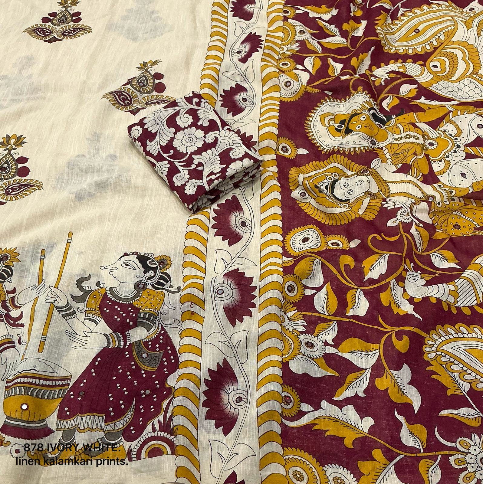 Linen kalamkari