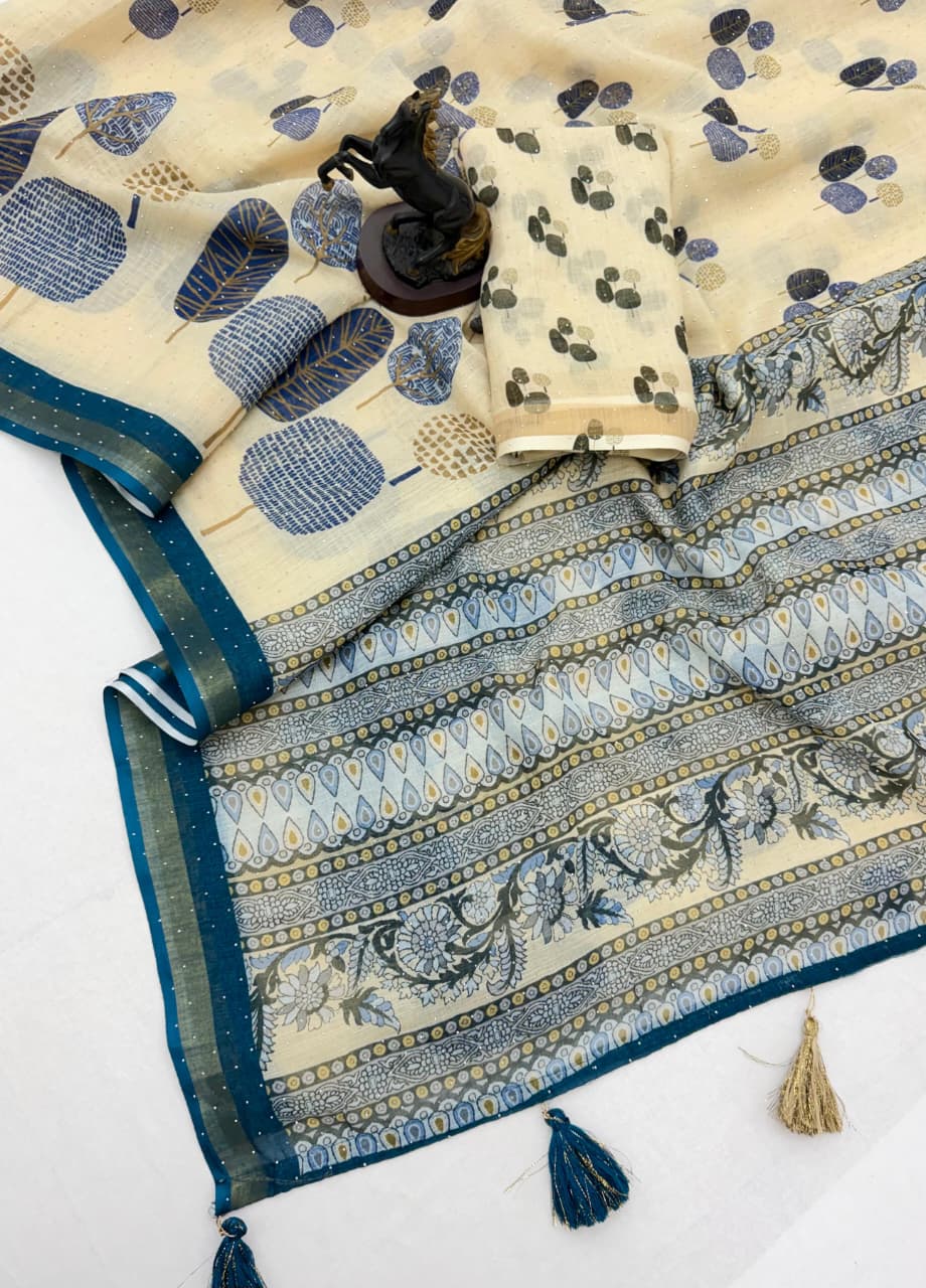 Linen Saree