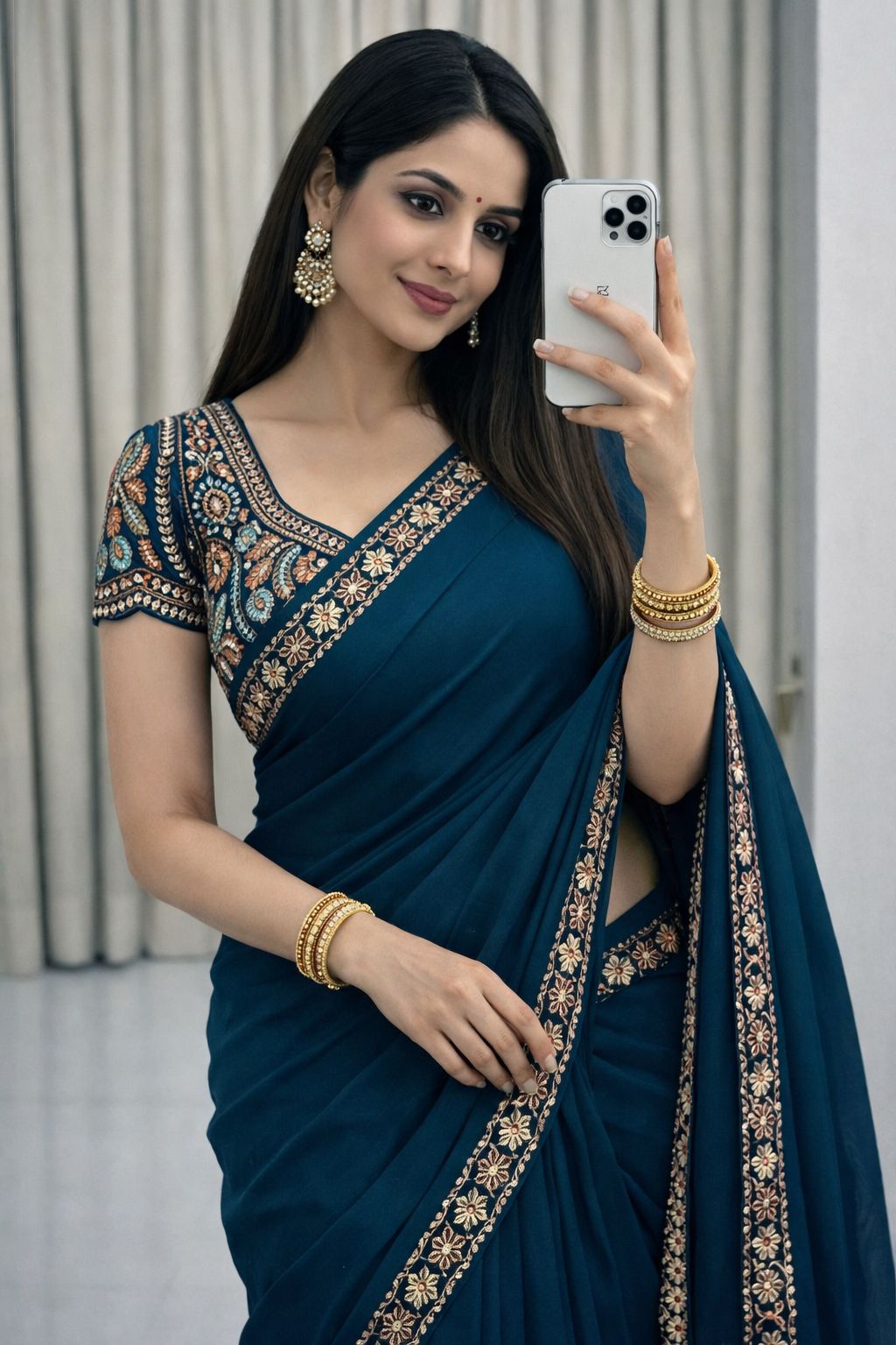 Rangoli silk