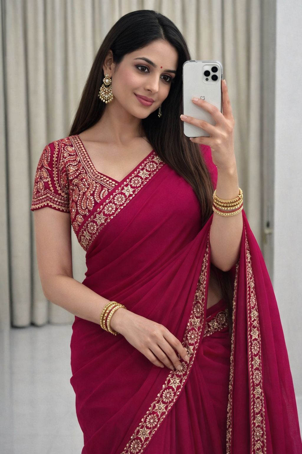 Rangoli silk