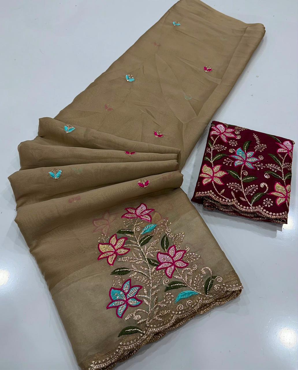 Georgette silk